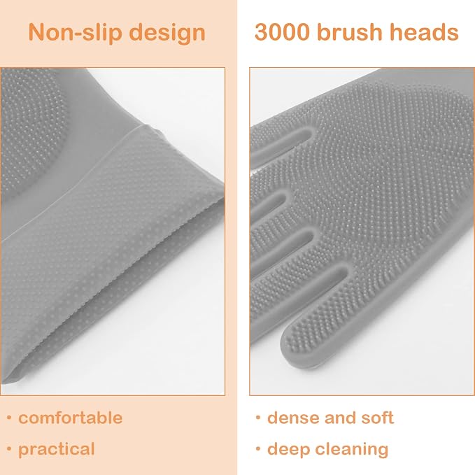 Pet Grooming Gloves, Dog Bathing Gloves - Image 3
