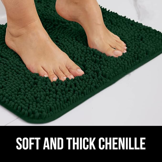 GORILLA GRIP Bathroom Rug Sets, Soft Chenille 2 Piece Area Rugs Set, Toilet - Image 4