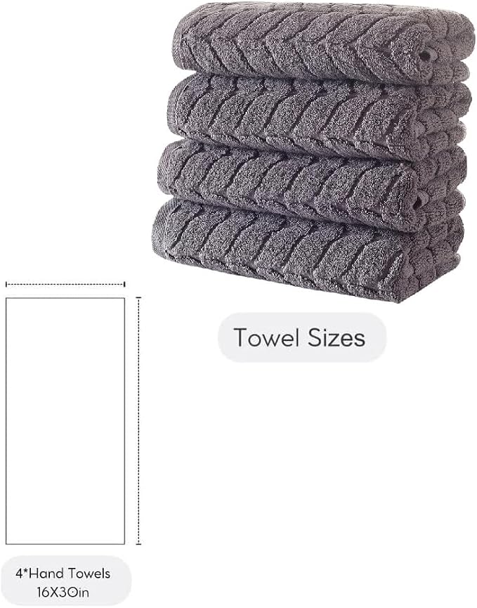 BAGNO MILANO Turkish Bath Towels, Soft Plush Jacquard Luxury Bath Towels - Image 2