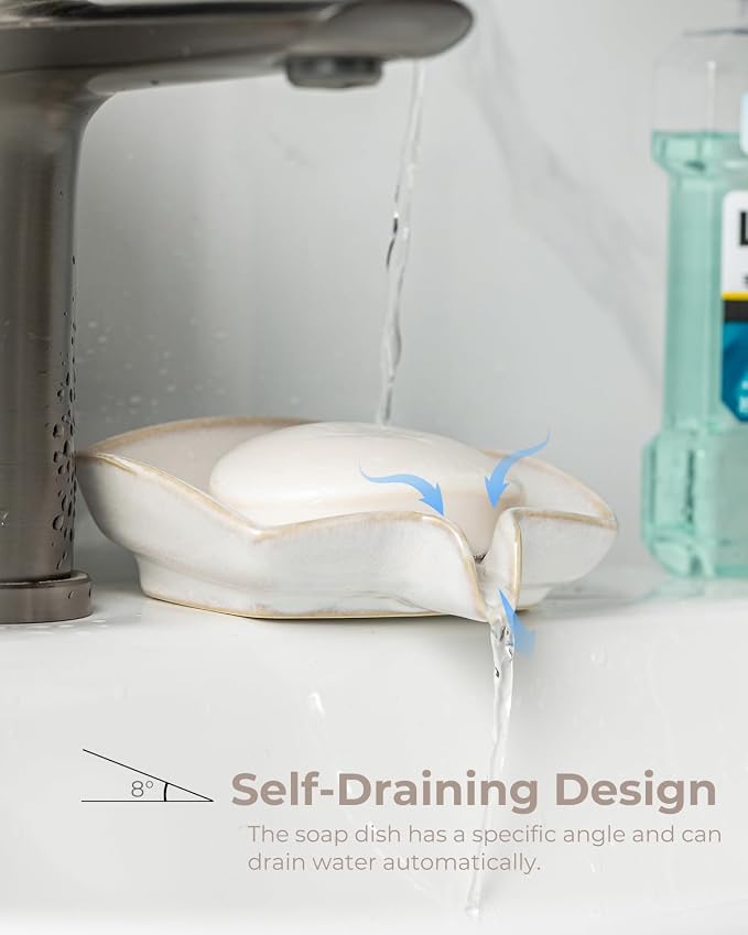 Soap Dishes, Ceramic Shower Soap Dish - Image 3