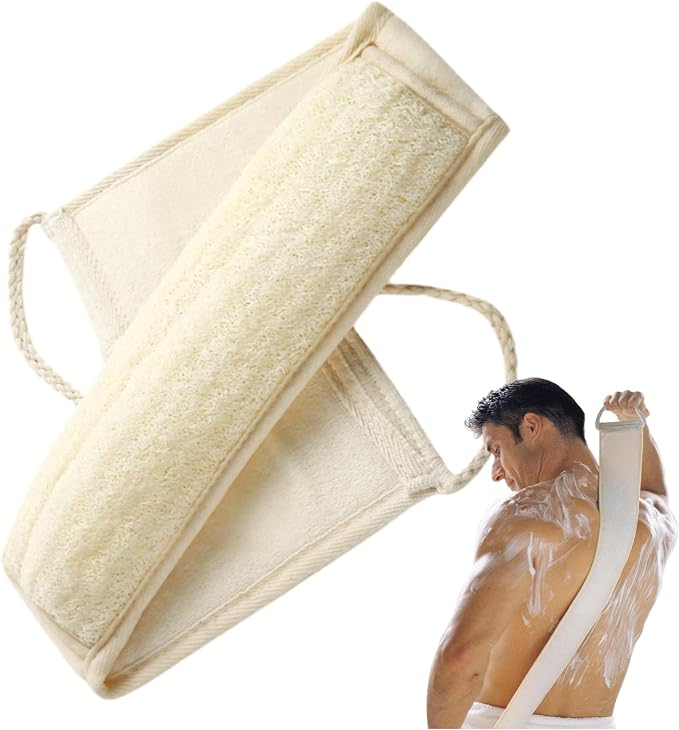 Natural Loofah Sponge, Exfoliating Body Scrubber by YUNKWONG