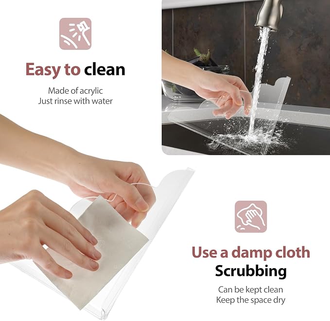 2 Pack Acrylic Tub Corner Guards Water Resisting Transparent Bathtub Corner - Image 4