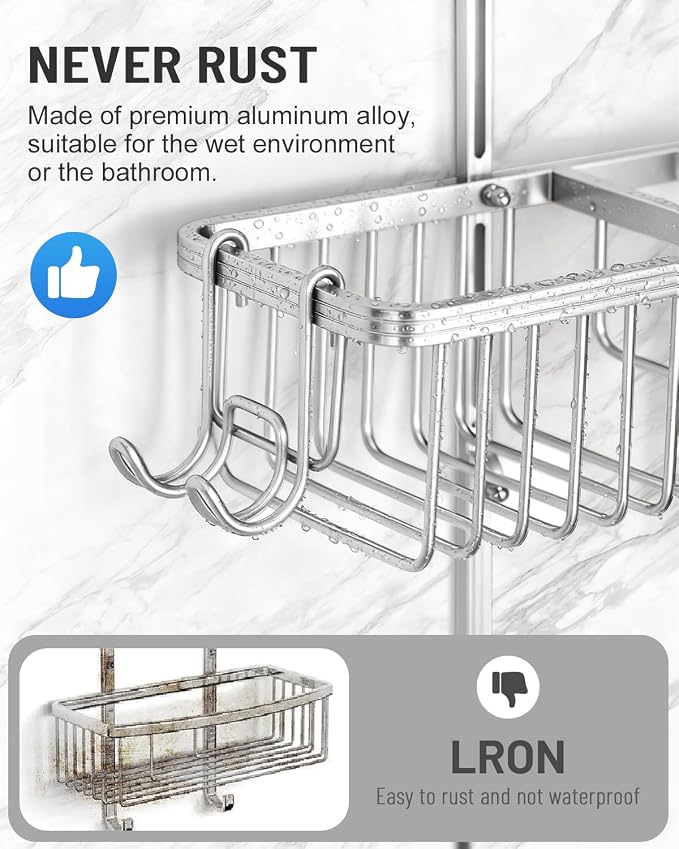 Adjustable Shower Caddy Hanging - Image 5