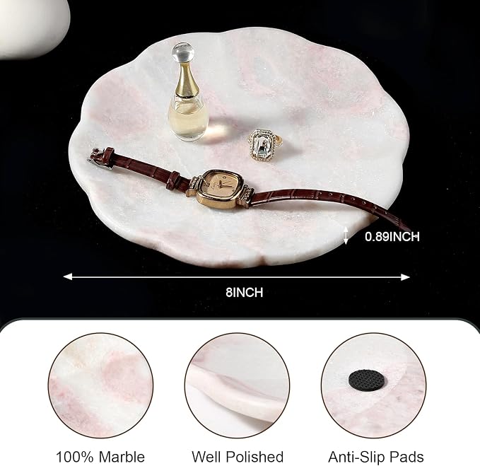 Koville Marble Tray, Natural Stone Tray - Image 3