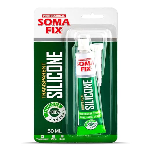 Silicone Caulk - Squeeze Tube Silicone Sealant by Somafix
