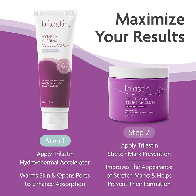 TriLASTIN Stretch Mark Cream for Pregnancy - Image 2