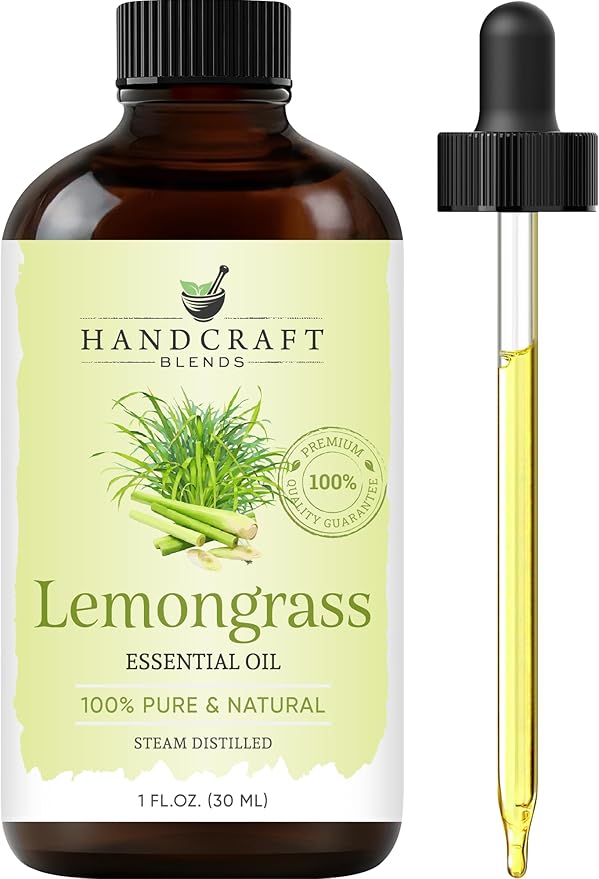 Handcraft Blends Lemongrass Essential Oil – 1 Fl Oz – 100% Pure and Natural – by HandcraftBlends