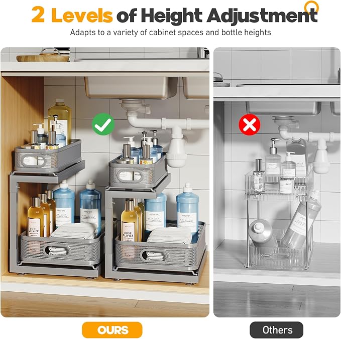 1-Pack Under Sink Storage Organizer - Image 5
