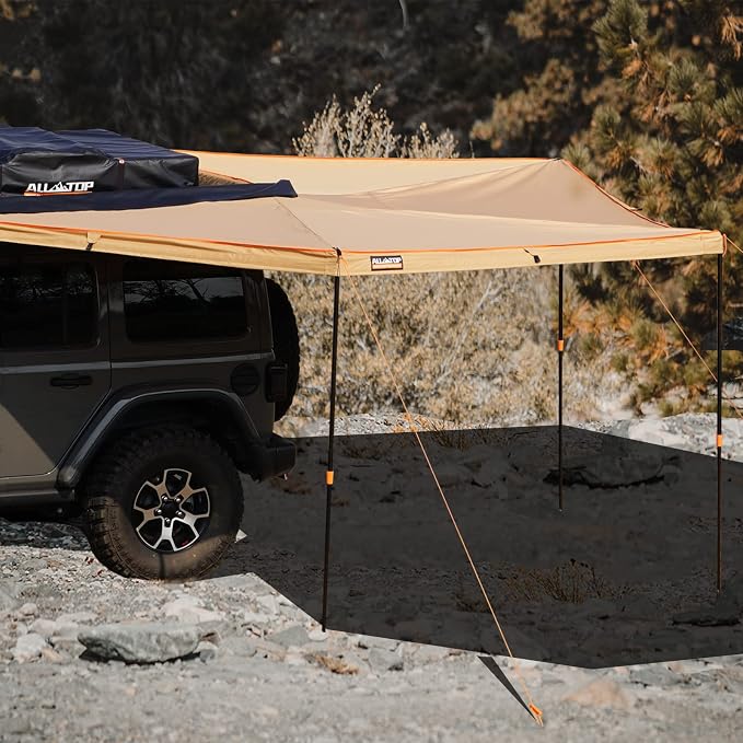 ALL-TOP Vehicle Awning 270 Degree 8.2' Rooftop Pull-Out Retractable 4x4 - Image 7