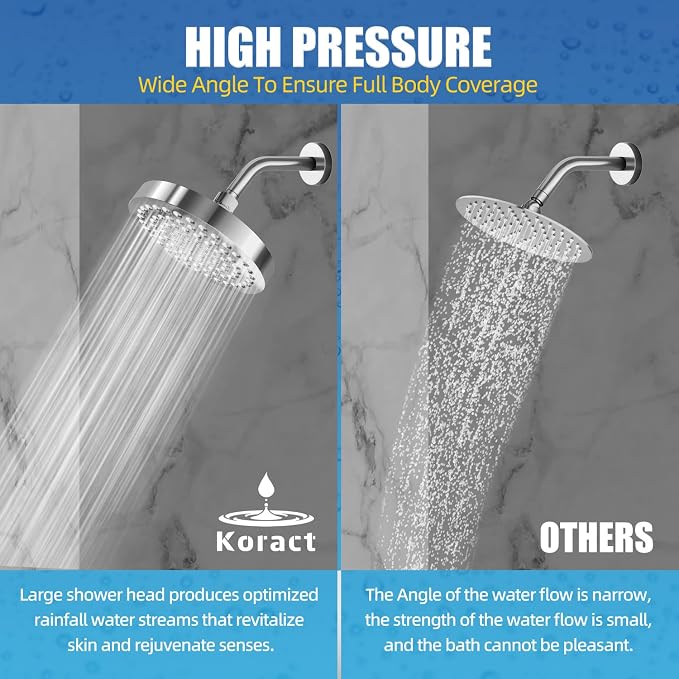 Shower Head High Pressure Rain Premium Quality Luxury Design Anti-Clogging - Image 7