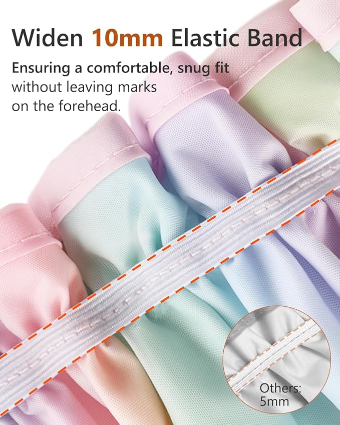 Shower Cap for Women, Reusable Shower Cap Double Waterproof Hair Cap for Shower - Image 4