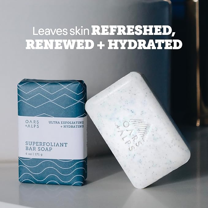 Oars + Alps Eucalyptus Superfoliant Exfoliating Bar Soap - Image 4