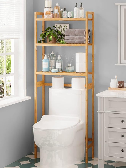 AMBIRD Over The Toilet Storage, 3-Tier Bathroom Organizer Over Toilet by AMBIRD