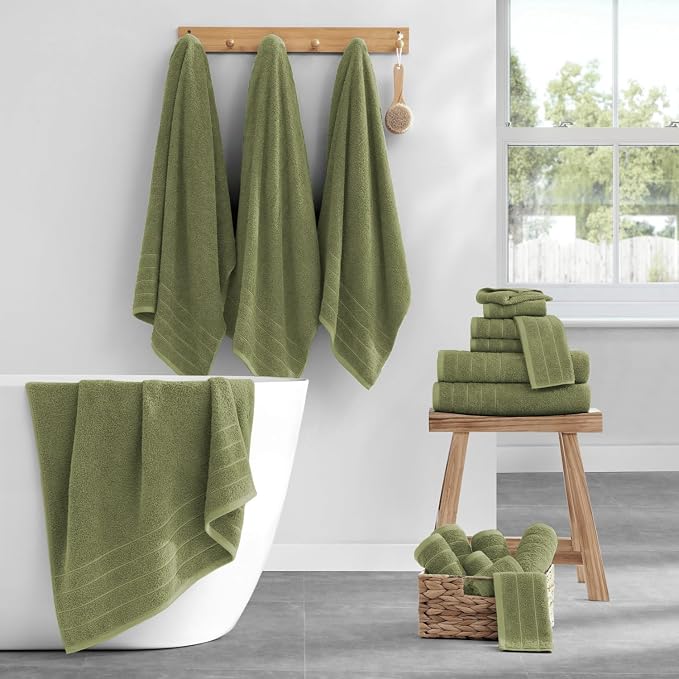 Casa Platino 100% Mercerized Cotton Bathroom Towel Set - Image 2