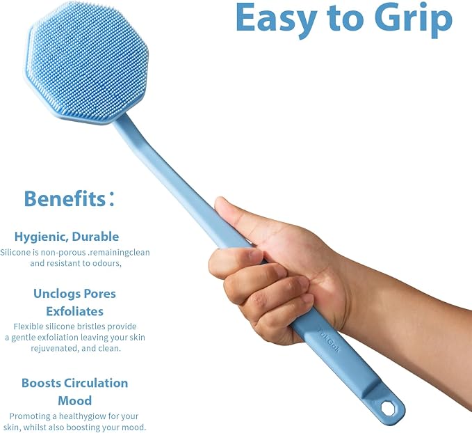 iTokGoK® Silver-Infused Silicone Back Scrubber - Image 4