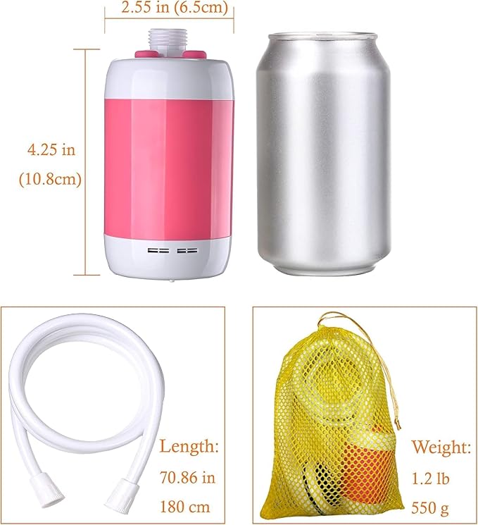 Iron Hammer Portable Shower Camping Shower Outdoor Shower Handheld Electric - Image 2