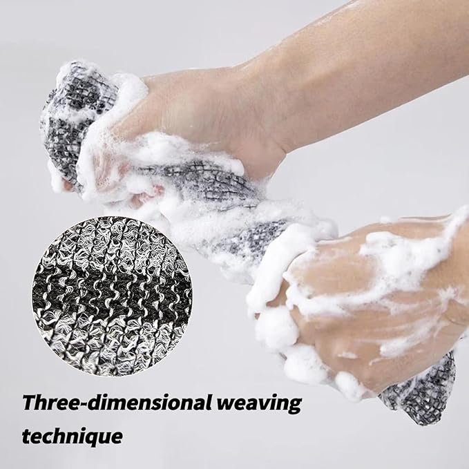 Blissal Exfoliating Shower Towel 47", Premium Scrub Wash Cloth - Image 5