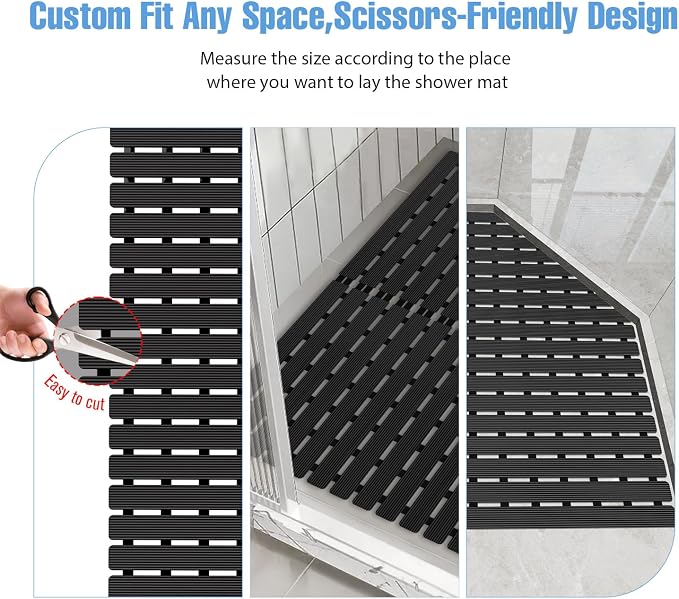 ​Shower Mat Non-Slip Bath Mat for Tub and Shower Stall, 200+ Suction Cups - Image 7
