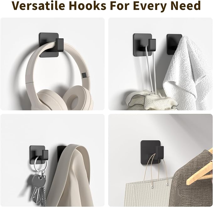Square Self Adhesive Towel Hooks - Image 4