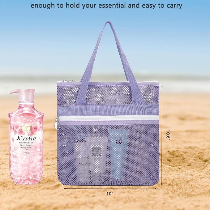Mesh Shower Caddy Portable Shower Bag - Image 3