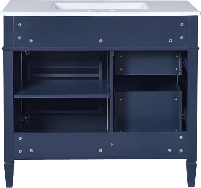 36" Bathroom Vanity with Matching Medicine Cabinet, Modern Sink Storage Cabinet - Image 6