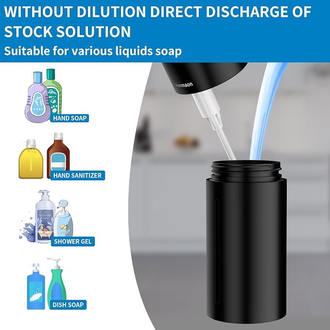 Aunmaon Automatic Soap Dispenser Touchless, Hands-Free, Long Battery Life - Image 3