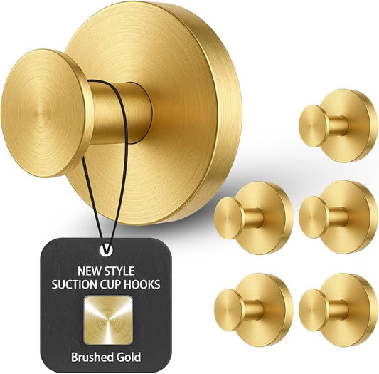 BKV Suction Cup Hooks for Glass Window, Removable Shower Hooks for Inside Shower by BKV