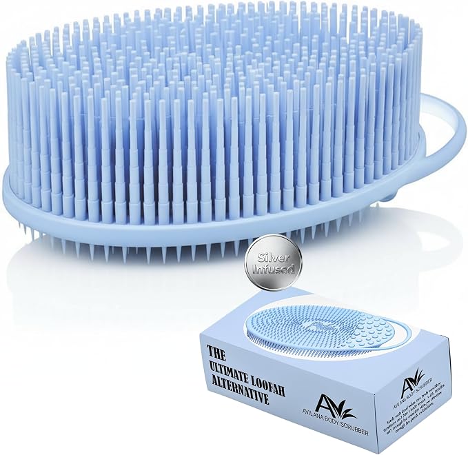 Silver Infused Exfoliating Body Scrubber by Avilana
