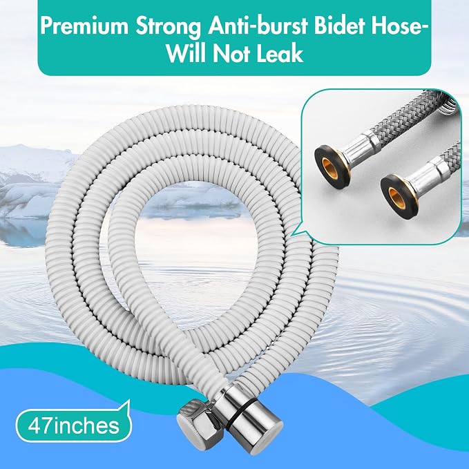 BARROCK Handheld Bidet Sprayer for Toilet, Stainless Steel Metal Made Baby - Image 6