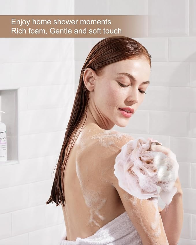 Loofah for Women, XL Large Loofah 75g 4 Pack, Bath Sponge Soft Mesh Shower - Image 9