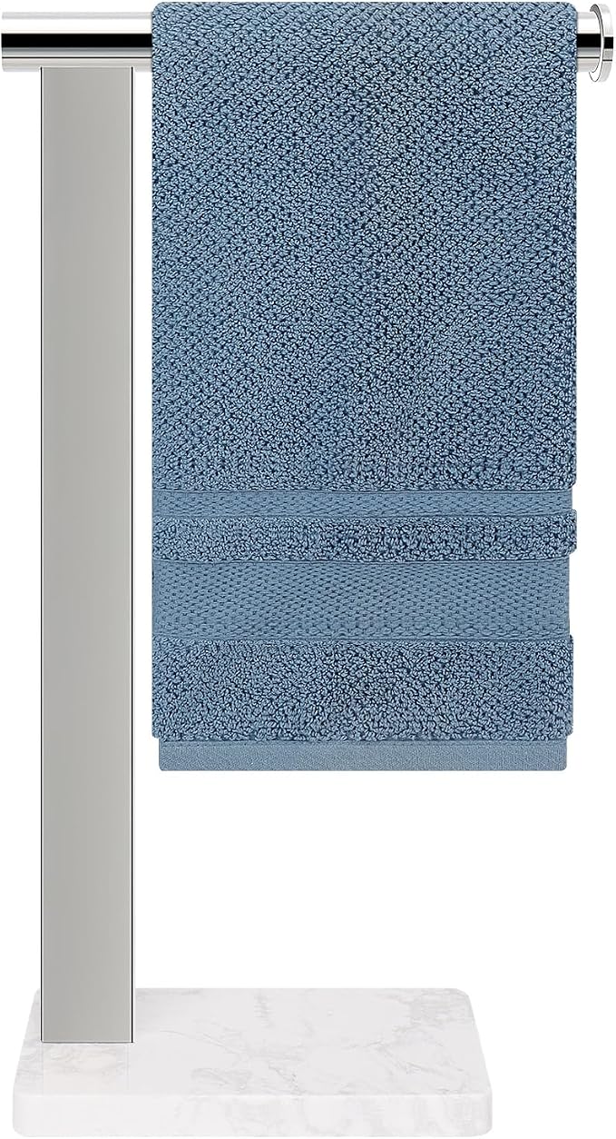 Stainless Steel L-Shaped Hand Towel Holder, SUS304 Bathroom Towel Rack by WINMIEN