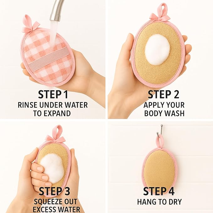 Natural Loofah Exfoliating Body Scrubber - Image 5