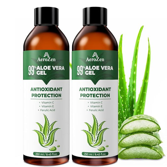 Aero Zen 99% Natural Aloe Vera Gel | Daily Hydration & After-Sun Relief | by Unknown