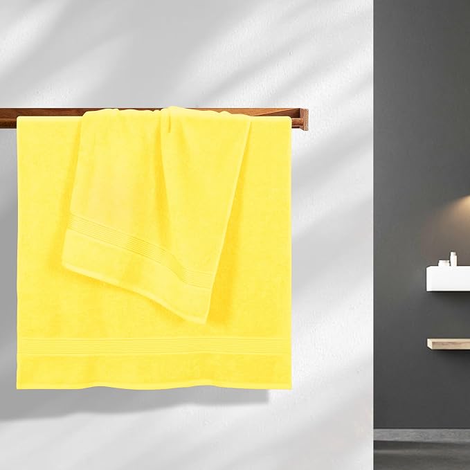 BELZZI Home Ultra Soft 4 Pack Oversized Bath Towel Set 27x54, Cotton Compact - Image 3
