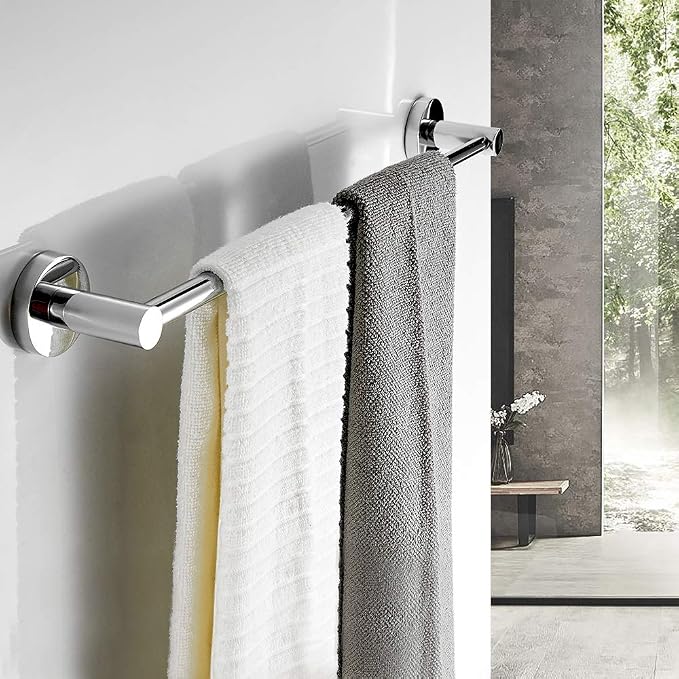 BESy Adjustable 15.9 to 28.6 Inch Single Bath Towel Bar Rack - Image 6