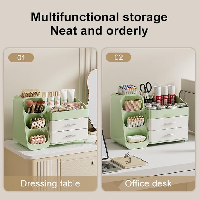 Makeup Organizer with Drawers for Vanity, Spacious Cosmetic Display Case - Image 8