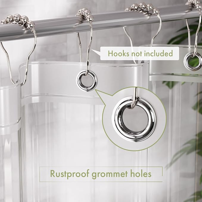 AmazerBath Long Shower Curtain Liner - Image 5