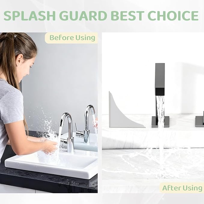 2 Pieces Bathtub Shower Splash Guards, Shower Water Guard - Image 4