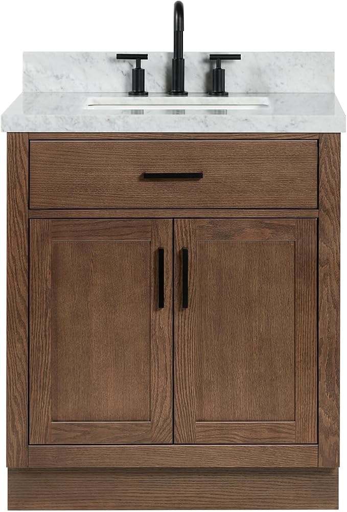ARIEL Hepburn 31 Inch Single Rectangular Sink Bathroom Vanity - Image 11