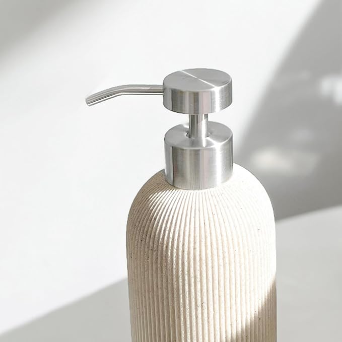 Lunestella Elegant Boho Beige Hand Soap Dispenser - Image 7