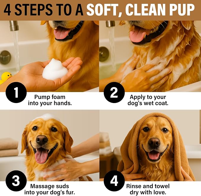 Luxe Foaming Dog Shampoo – Gentle, Moisturizing Pet Wash - Image 8