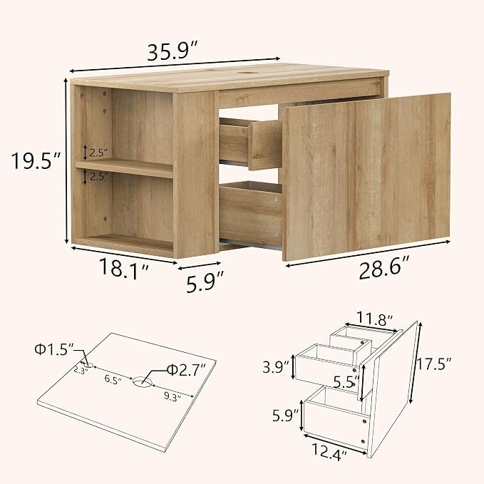 30 Inch Floating Bathroom Vanity - Image 2