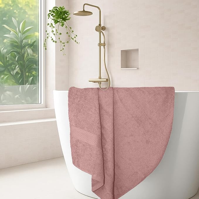 RIVERSIDE 100% Ring Spun Cotton Large Bath Towels Set of 4, 27 x 54 – Quick Dry - Image 2