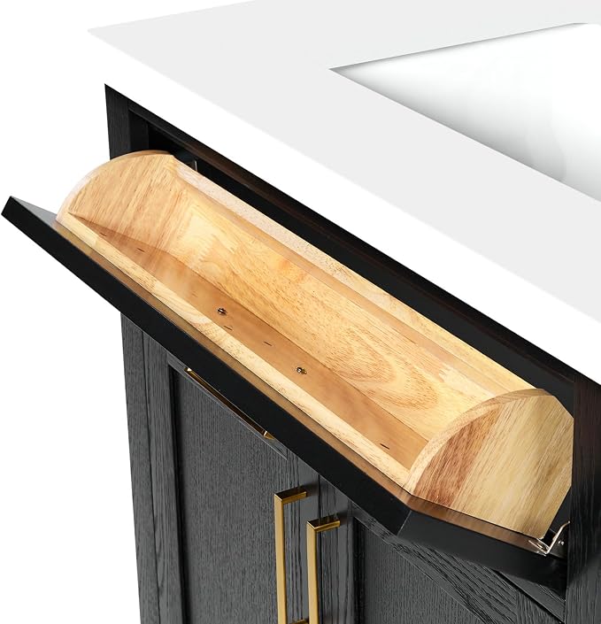 ARIEL Hepburn 31 Inch Single Rectangular Sink Bathroom Vanity - Image 12