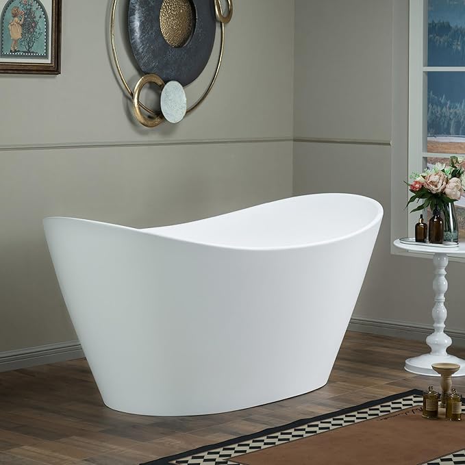 WOODBRIDGE 67 in. x 31.5 in. Stone Resin Luxury Contemporary Solid Surface - Image 2