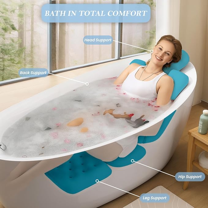 Bath Pillow for Tub | 4D Air Mesh Fabric - Image 3