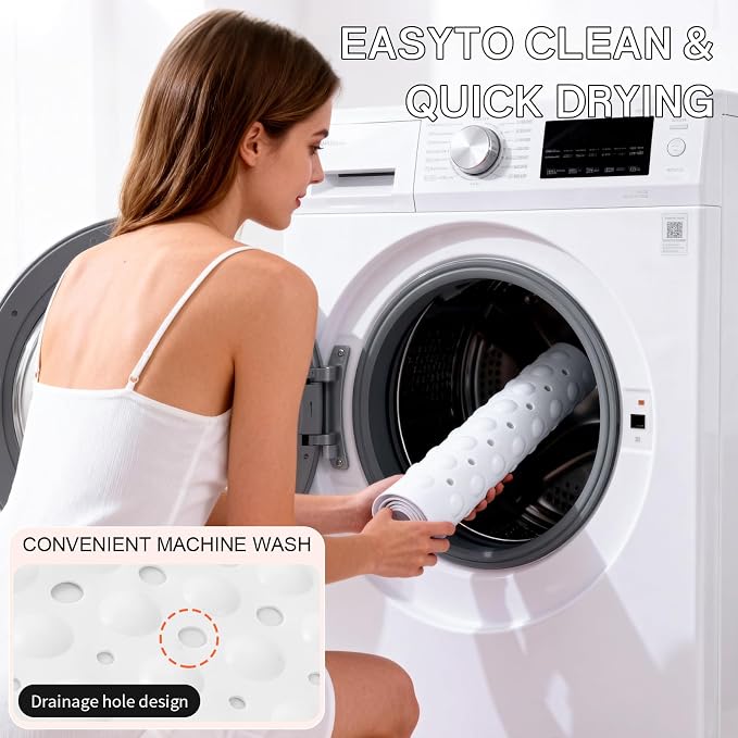 Anti-Slip Bathtub Shower mat, 27.5×14.5（Approximately 70×37cm） inch Soft - Image 7