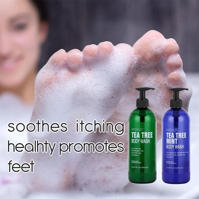 Tea Tree Body Wash with Mint & Shower Gel with Vitamin E - Image 10