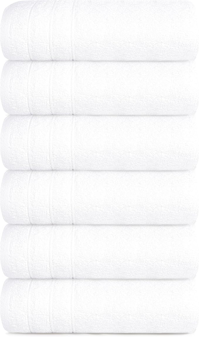 Tens Towels Pack of 6 Hand Towels, 100% Cotton, Lighter Weight, Quick to Dry - Image 8