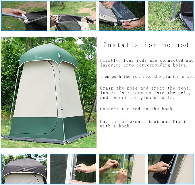 Outdoor Shower Tent Changing Room Privacy Portable Camping Shelters - Image 5